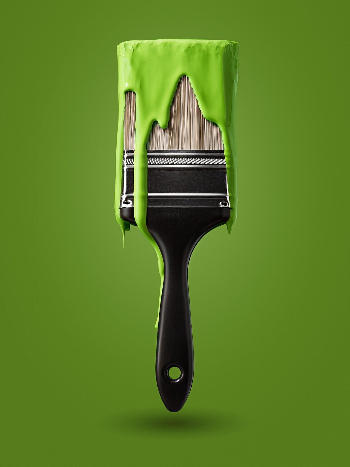 Green Paint Brush Drip by Arie Cooper Green Paint Brush Drip by Arie Cooper